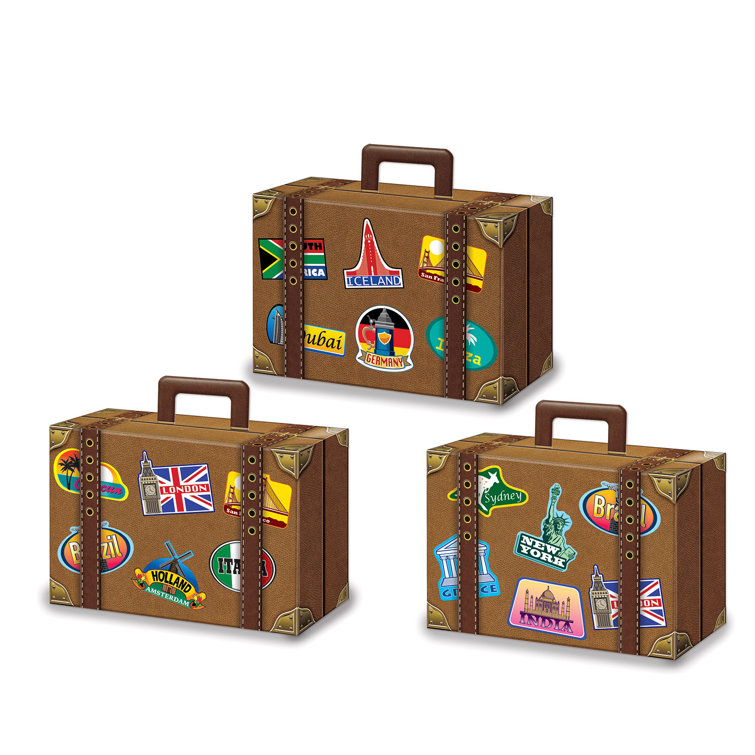 Dakota Fields Luggage Favor Boxes 4" x 5Â½" Pack of 12 Wayfair